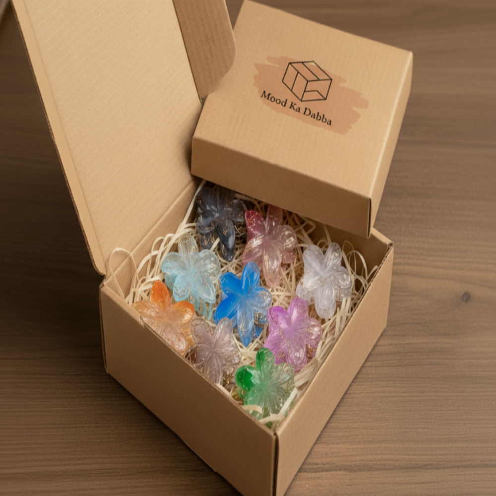 The Full Bloom: Colorful Flower Claw Clips(small)