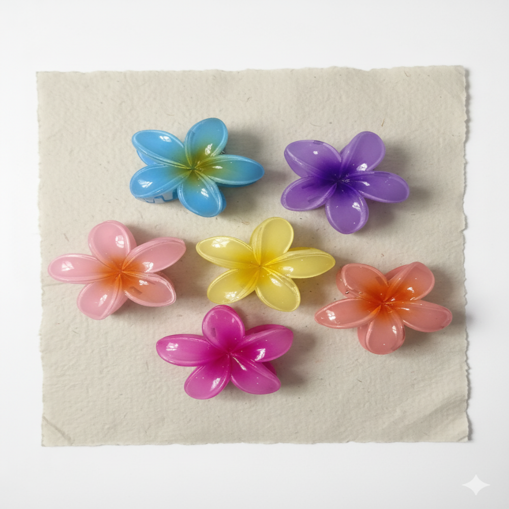 Tropical Bloom Flower Hair Clip(Large)